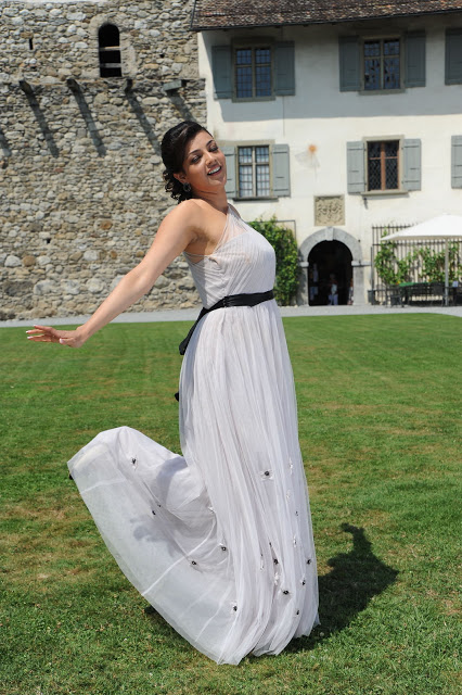 Glamorous Actress Kajal Agarwal Photos In White Dress 13